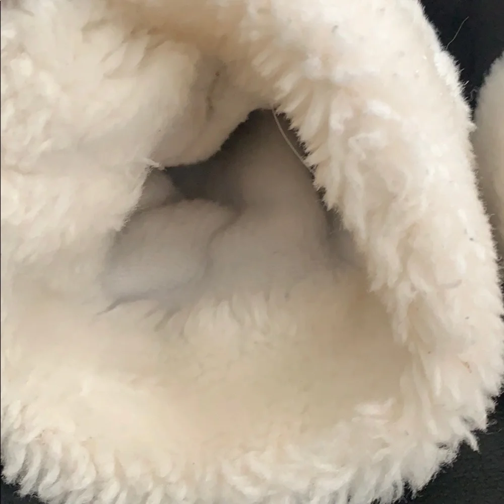 Black fur Lined Winter Gloves